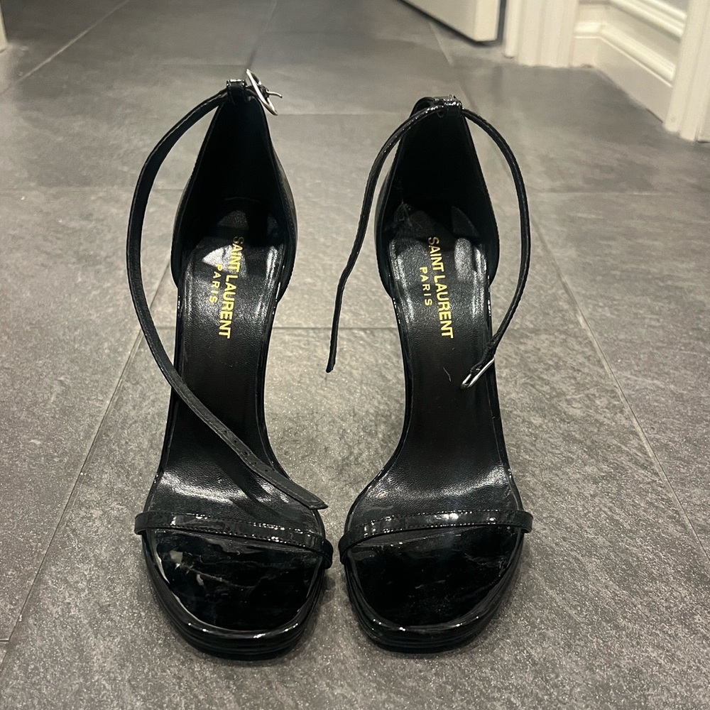 Saint Laurent Glossy Black Heels